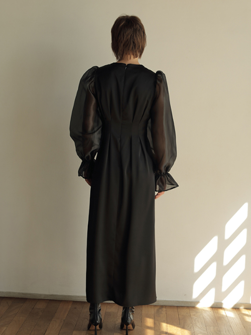【アマイル AMAIL】Mature bon sleeve dress  黒