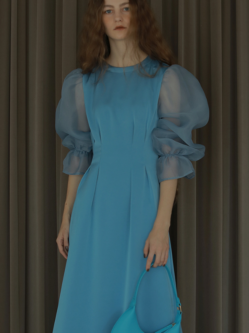 定価¥18700amail ブルー　ドレス