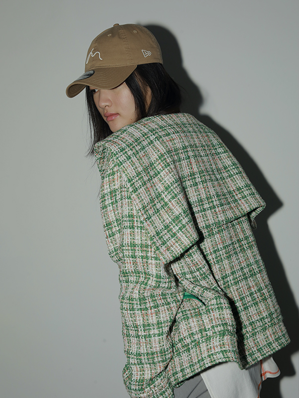 Luxe tweed coverall ツイード