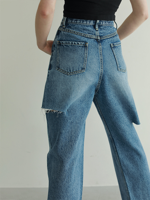 Am cutout denim｜Can be delivered｜アマイルオンラインショップ