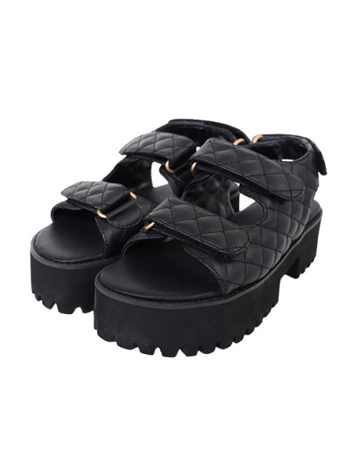 KMRii ヒールサンダル BLK METAL SANDAL 08 - サンダル