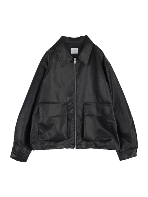 オンライン販売中 Lemard Overfit Vegan Leather Jacketレザー