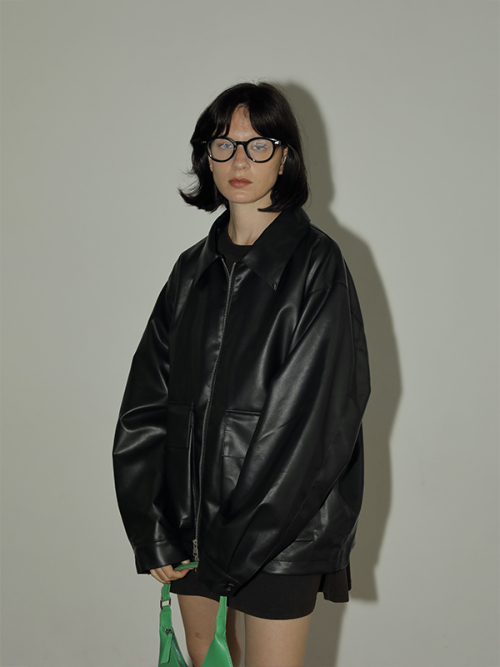 UNDECORATED アンデコレイテッド / VEGAN LEATHER JACKET ヴィーガン