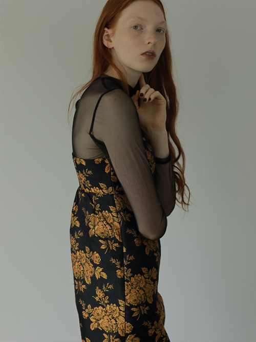 foufou small flower dress ジャガード - sorbillomenu.com