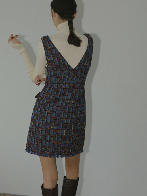 Tweed palace dress｜Can be delivered｜アマイルオンラインショップ