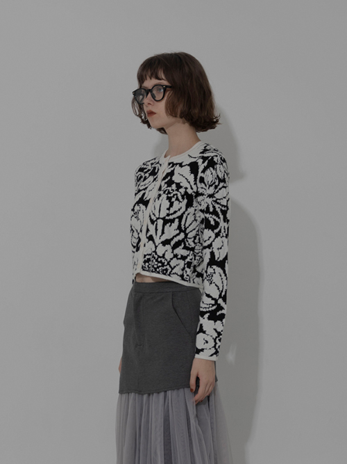 Motif flower mono knit｜Can be delivered｜アマイルオンラインショップ