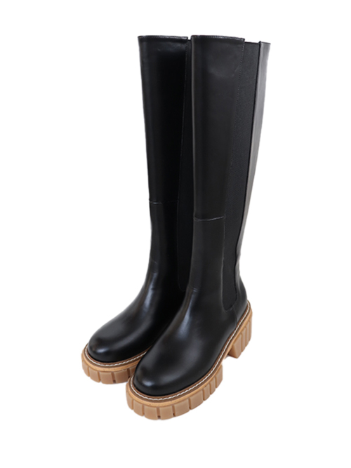 Chocolate goac long boots｜Can be delivered｜アマイルオンライン 