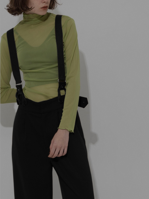 Suspenders wide pants｜Can be delivered｜アマイルオンラインショップ