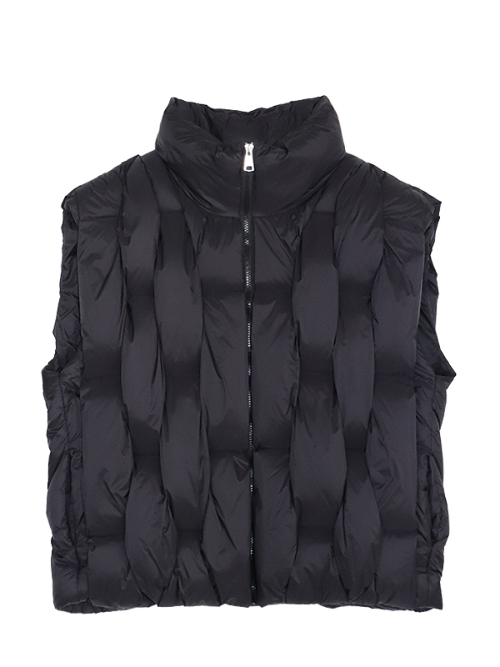 Urban Classics BLOCK PUFFER VEST - Waistcoat - black/black/black