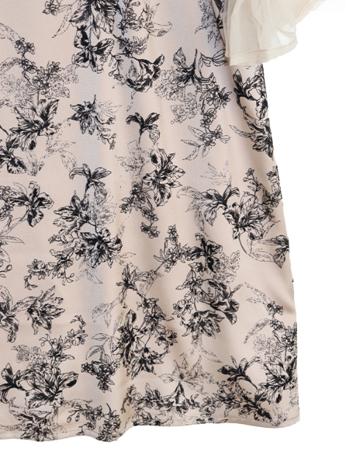 Frower bon tulle dress｜Can be delivered｜アマイルオンライン