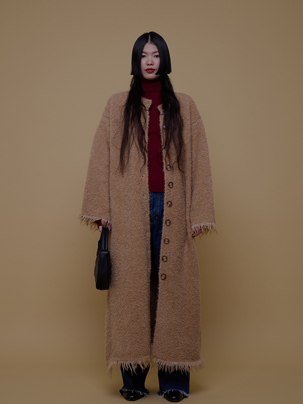 Wool long coat｜Can be delivered｜アマイルオンラインショップ