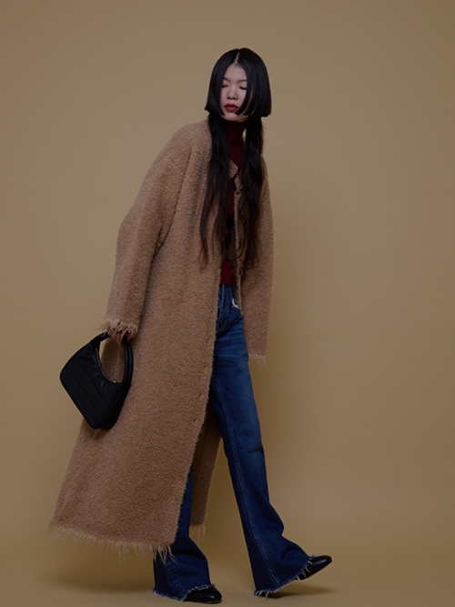 Wool long coat｜Can be delivered｜アマイルオンラインショップ