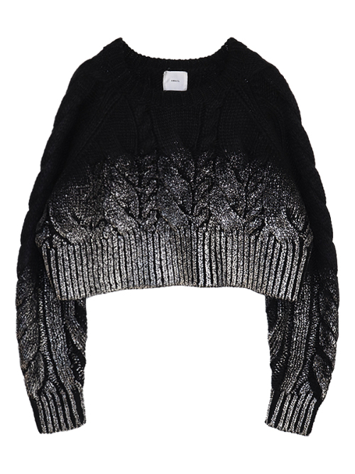 Foil Print knit｜Can be delivered｜アマイルオンラインショップ