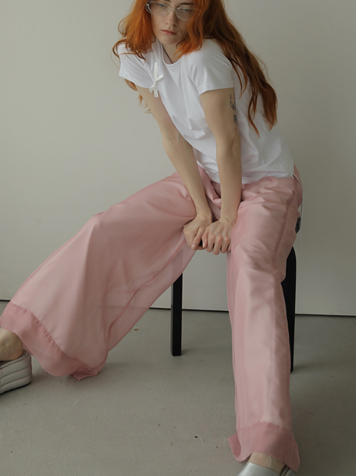 Suke wide strawberry pants｜Can be delivered｜アマイルオンライン 