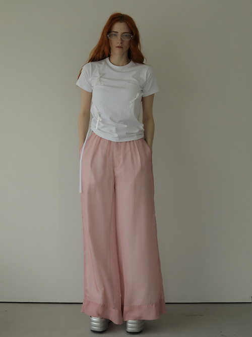 Suke wide strawberry pants｜Can be delivered｜アマイルオンライン 