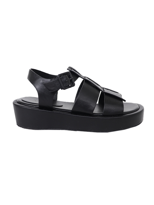 Black tea platform sandal｜Can be delivered｜アマイルオンラインショップ