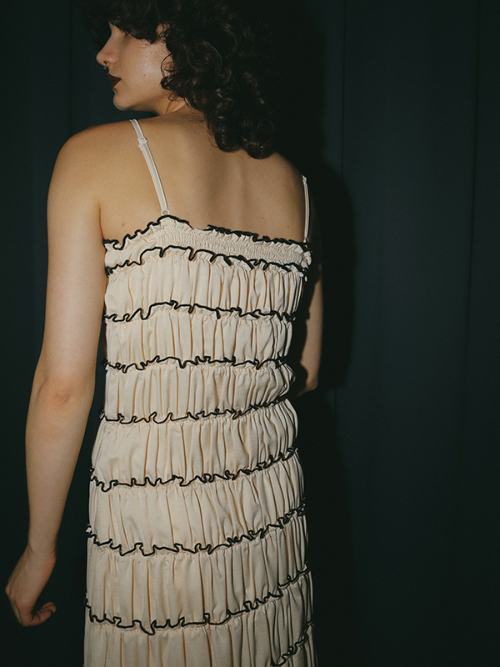 Ribbon layer dress｜Can be delivered｜アマイルオンラインショップ