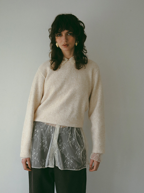 FLOWER LACE シャツ｜Can be delivered｜アマイルオンラインショップ