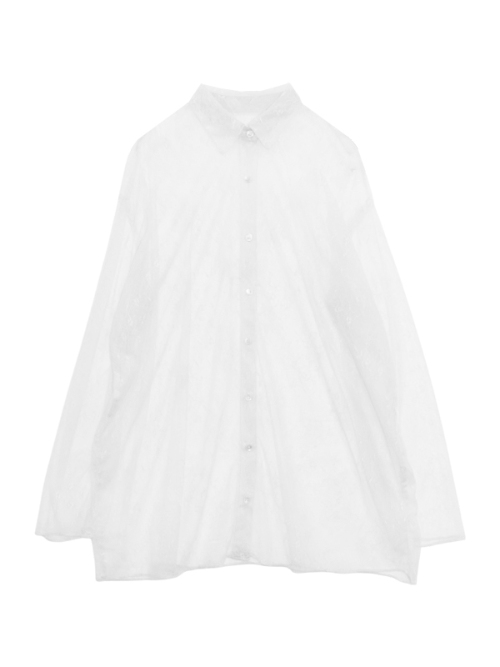 FLOWER LACE シャツ｜Can be delivered｜アマイルオンラインショップ